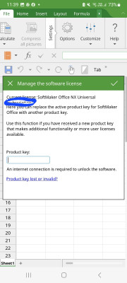The circled area is where the error is displayed